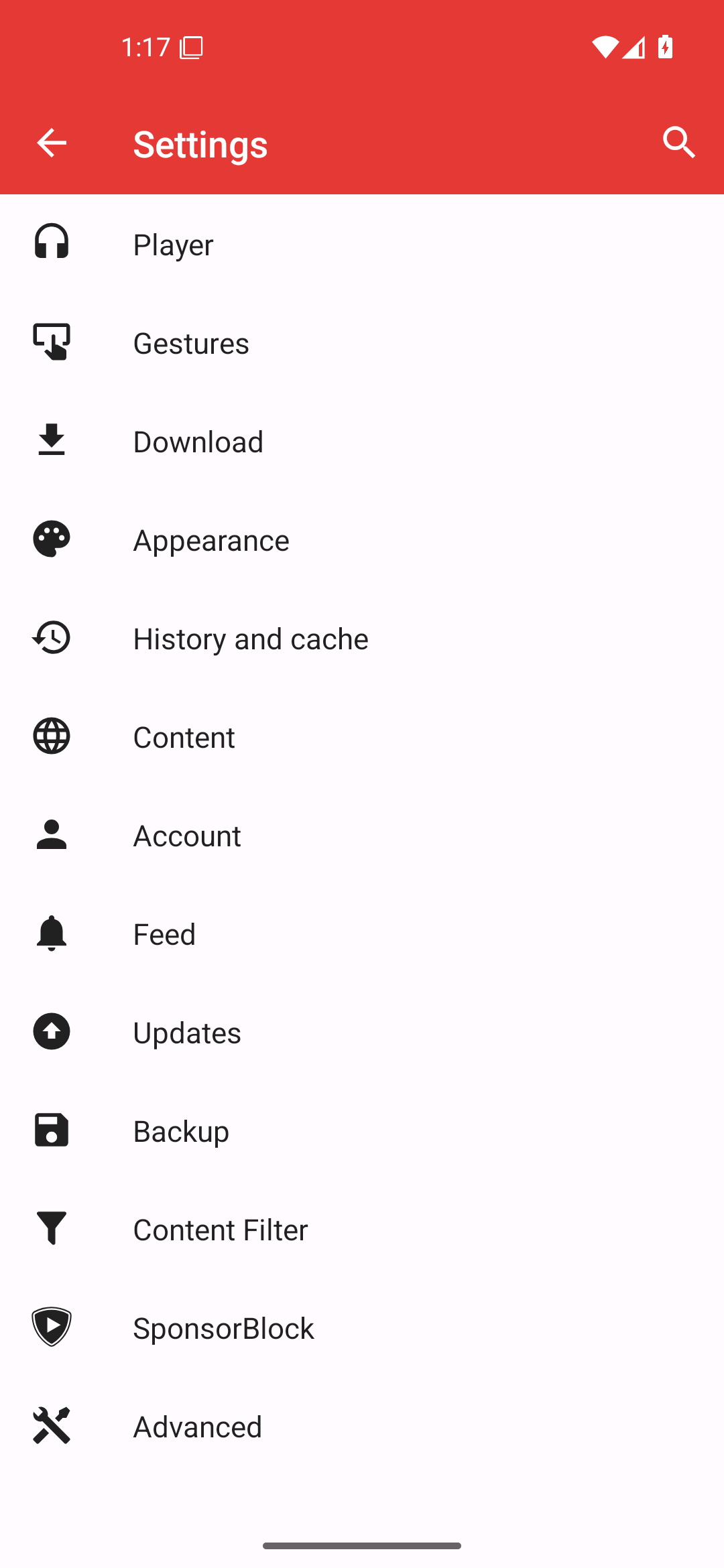 PipePipe Settings, 5.2.3 on Android 16