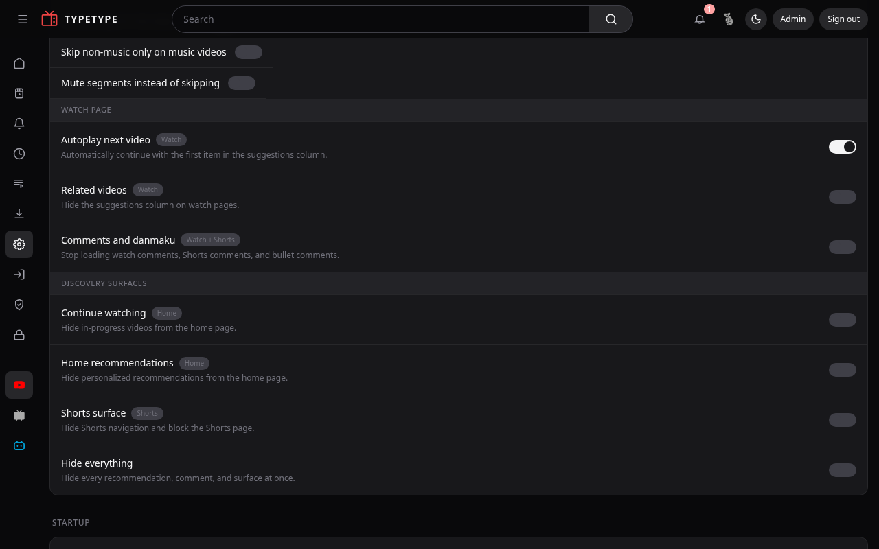 Content controls, what shows up where